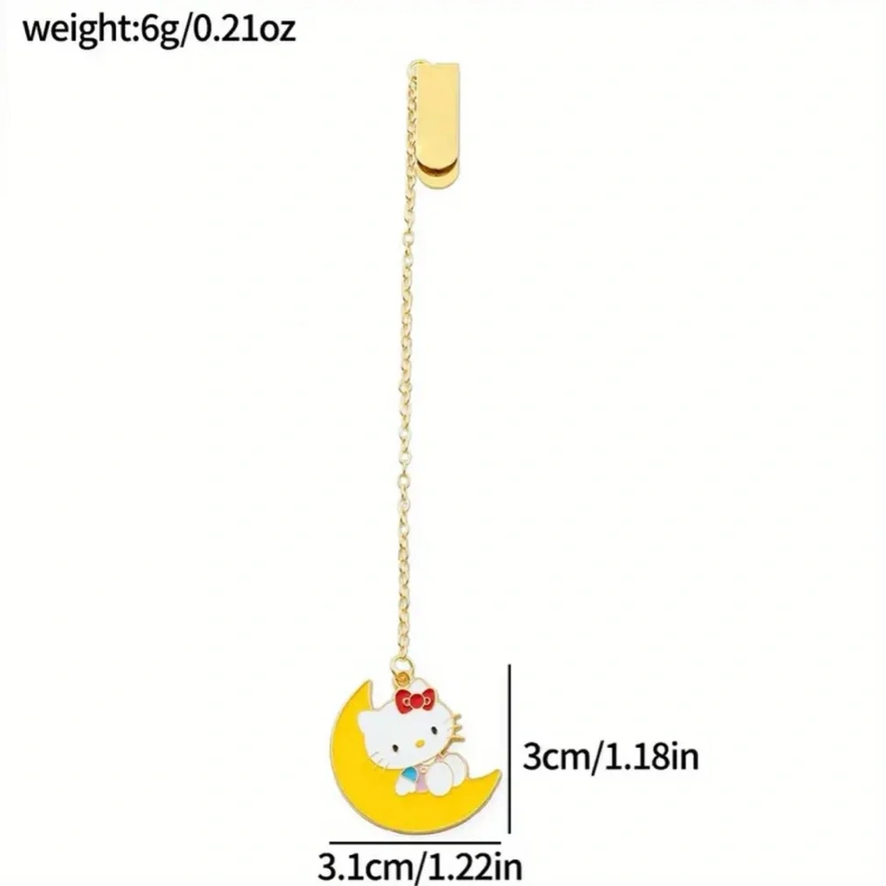 Brand New Adorable Sanrio Hello Kitty Metal Bookmark Charm